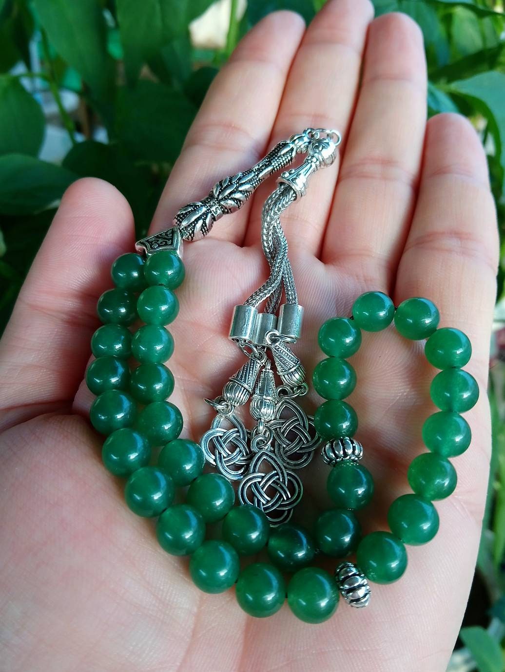 Yeşil Aventurin Doğaltaş Tesbih