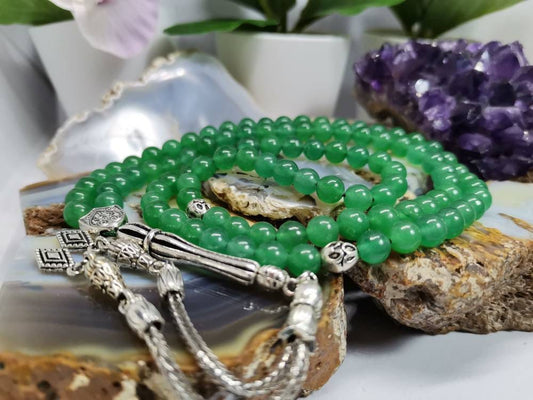 99 Boncuklu Aventurin Doğaltaş Tesbih