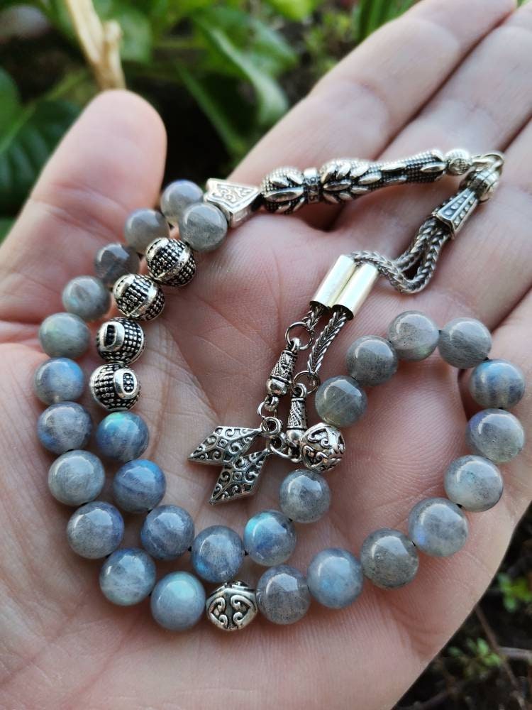 Kişiye Özel İsimli Labradorit Tesbih