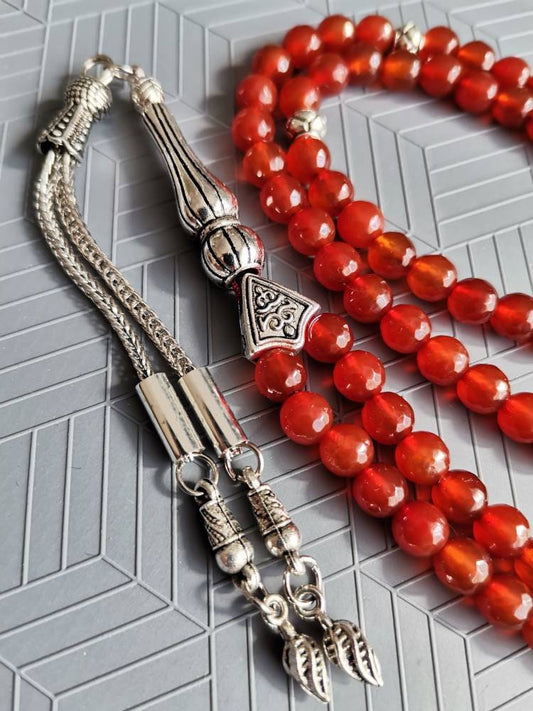 99 Boncuklu Kanelyan Akik Doğaltaş Tesbih