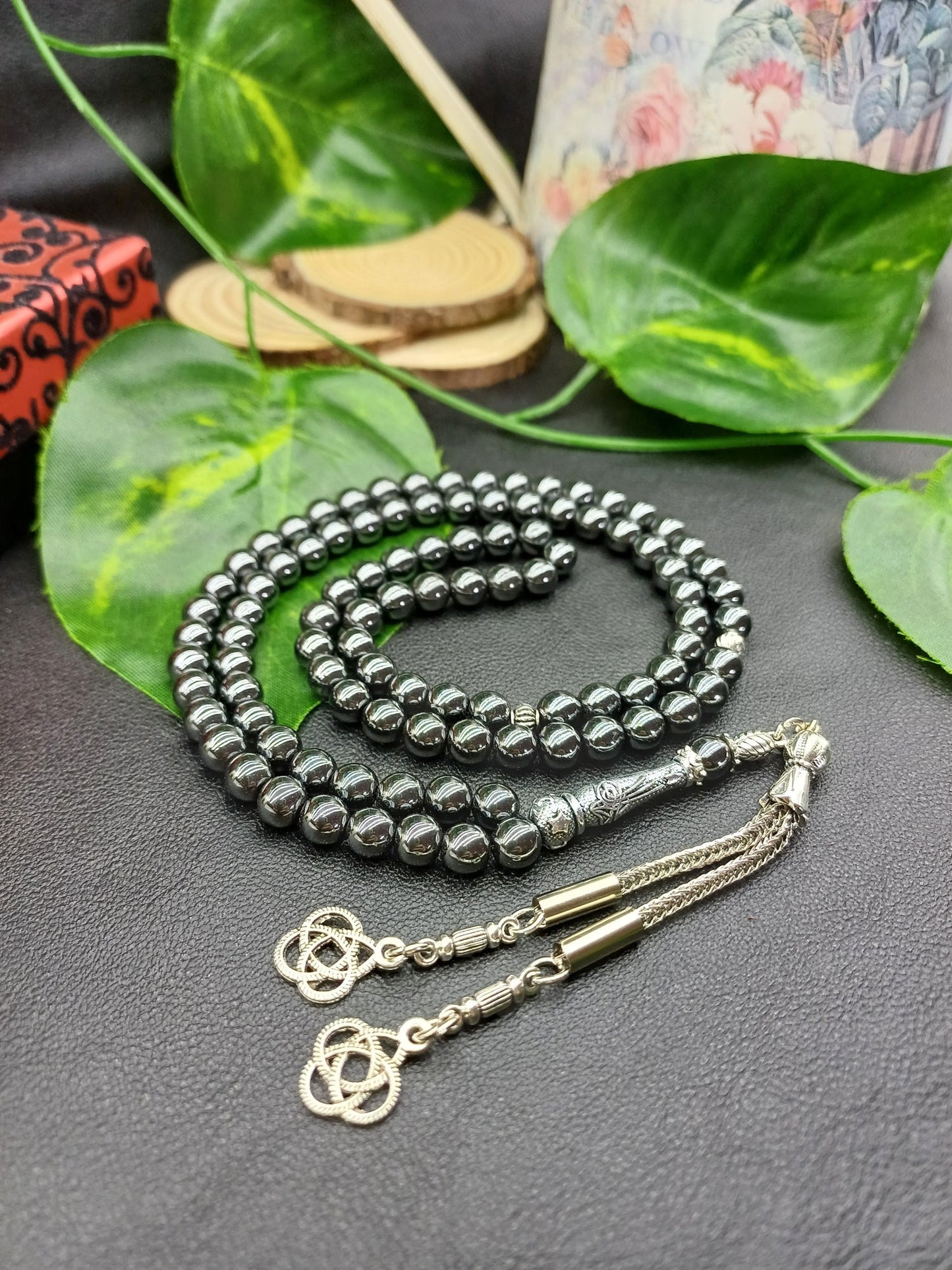 99 Boncuklu Hematit Doğaltaş Tesbih