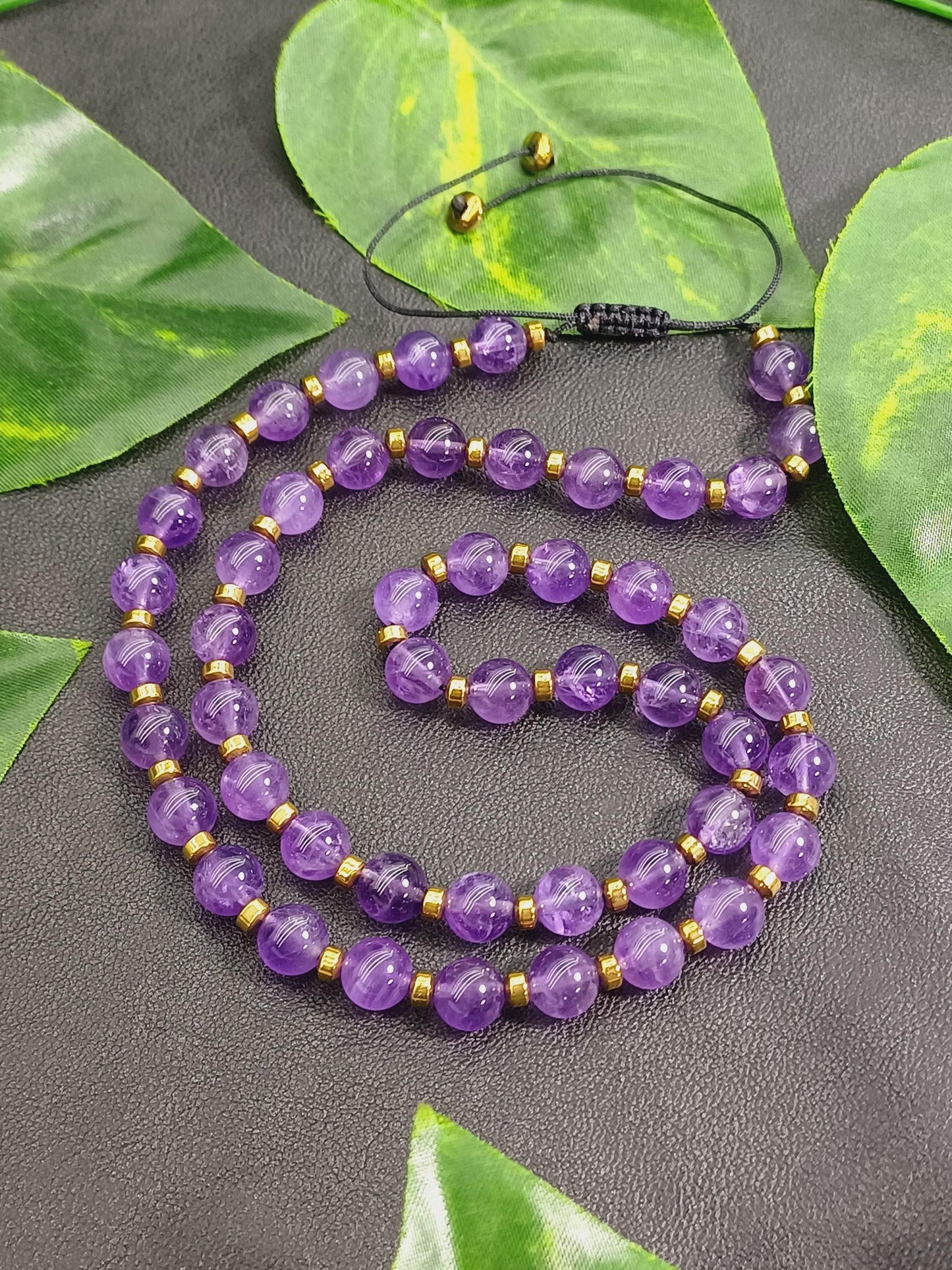 Ametist Doğaltaş Kolye