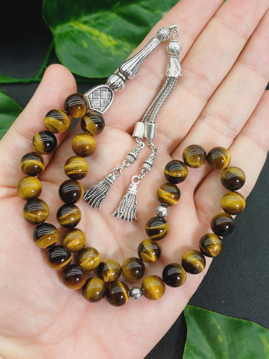 Premium Kalite 10 mm Kaplan Gözü Tesbih