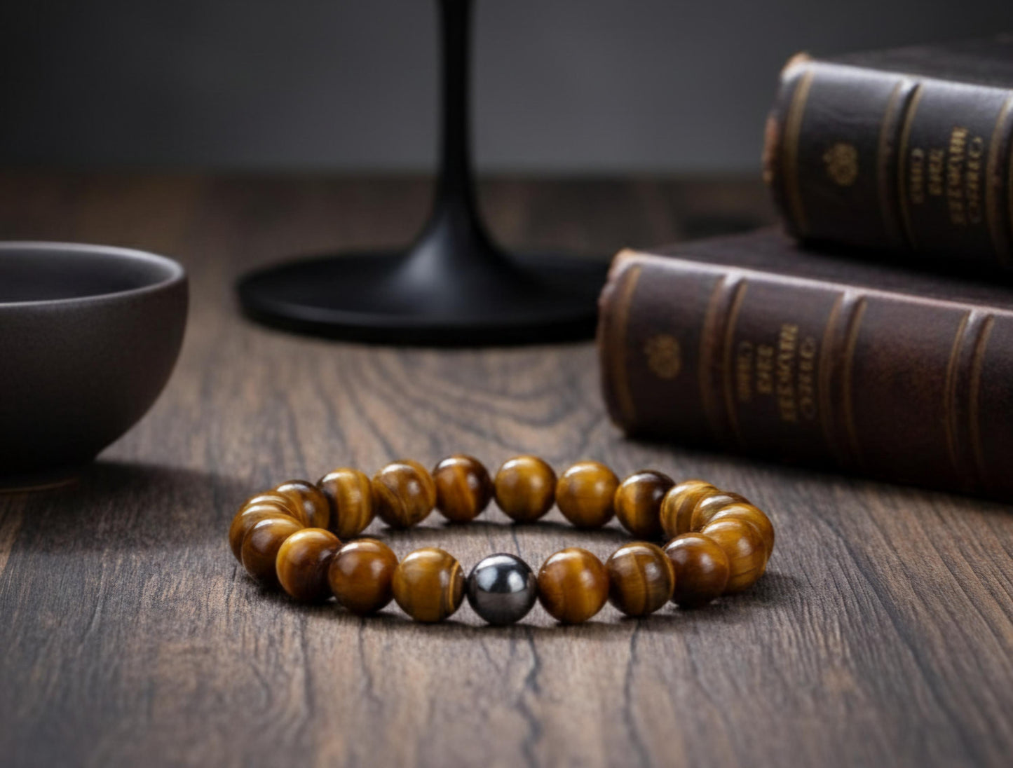 10 mm Kaplan Gözü Doğaltaş Bileklik