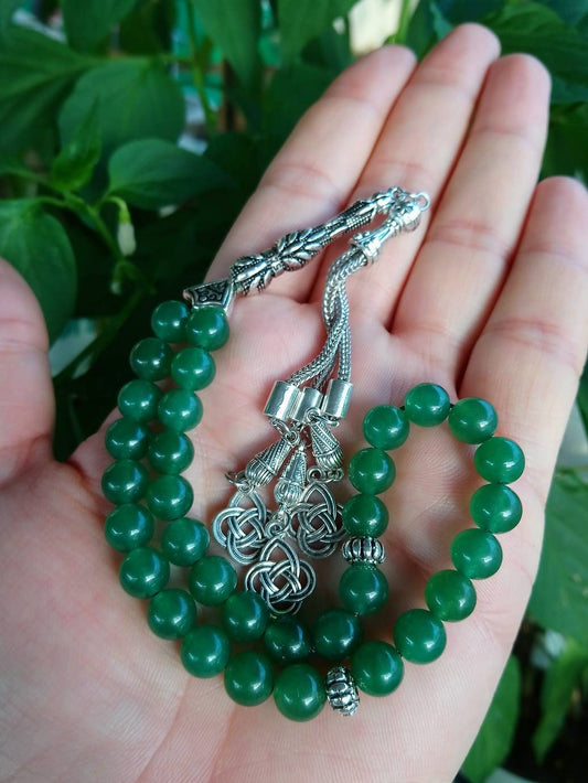 Yeşil Aventurin Doğaltaş Tesbih