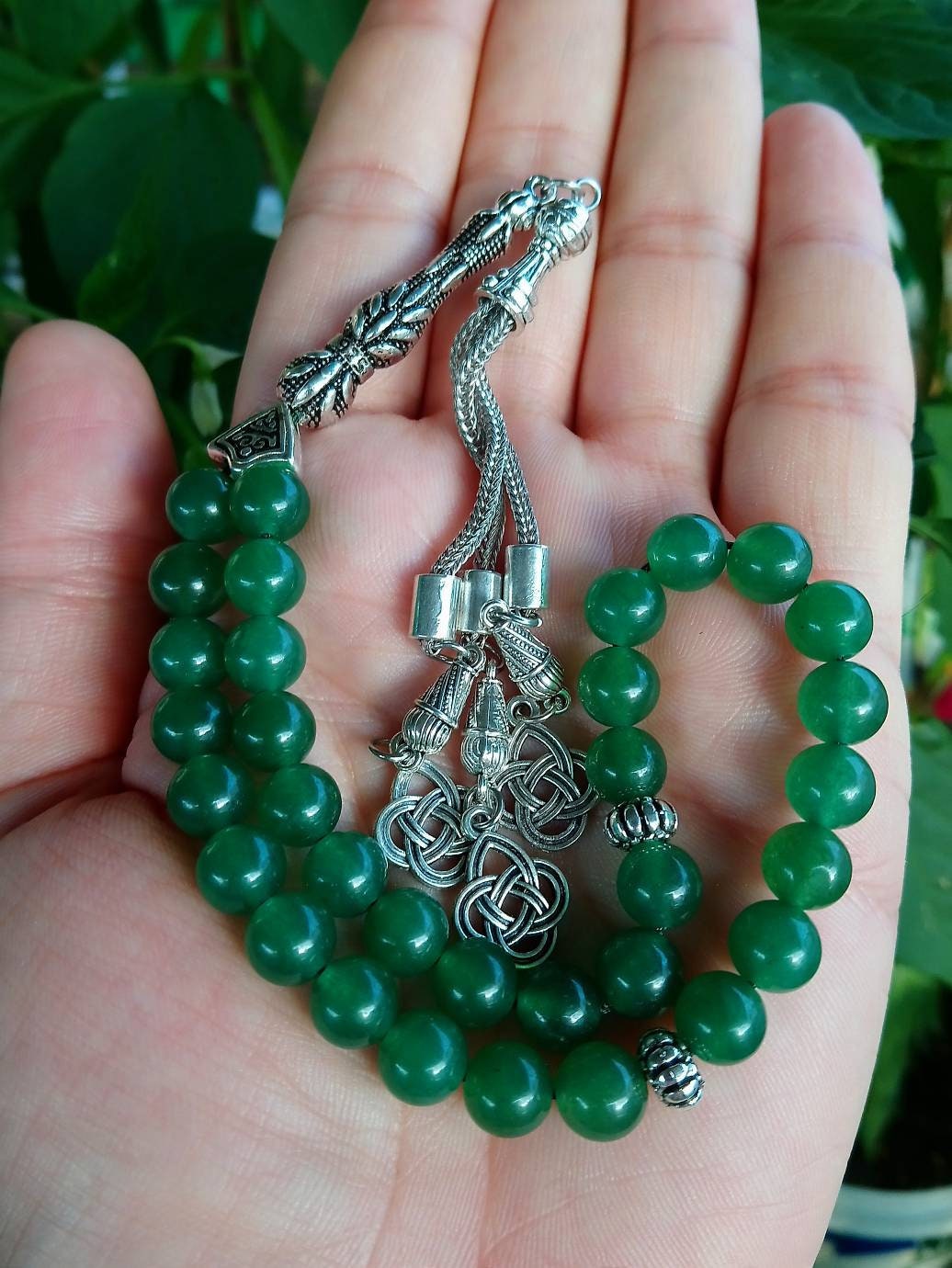 Yeşil Aventurin Doğaltaş Tesbih