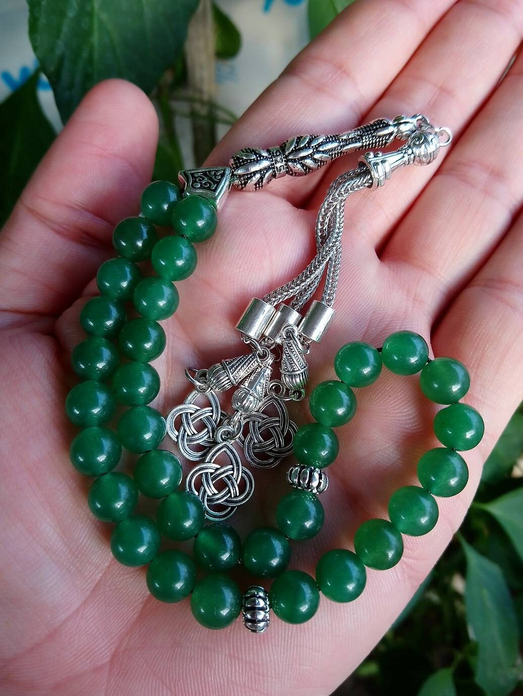 Yeşil Aventurin Doğaltaş Tesbih