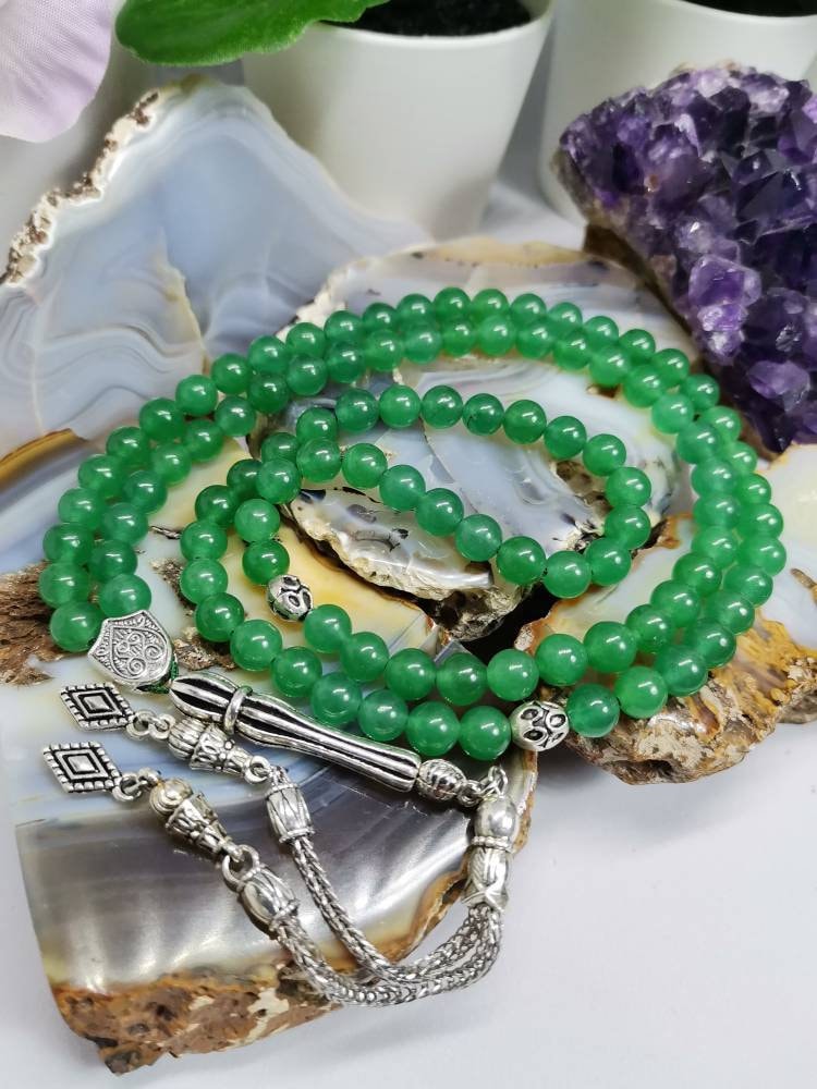 99 Boncuklu Aventurin Doğaltaş Tesbih