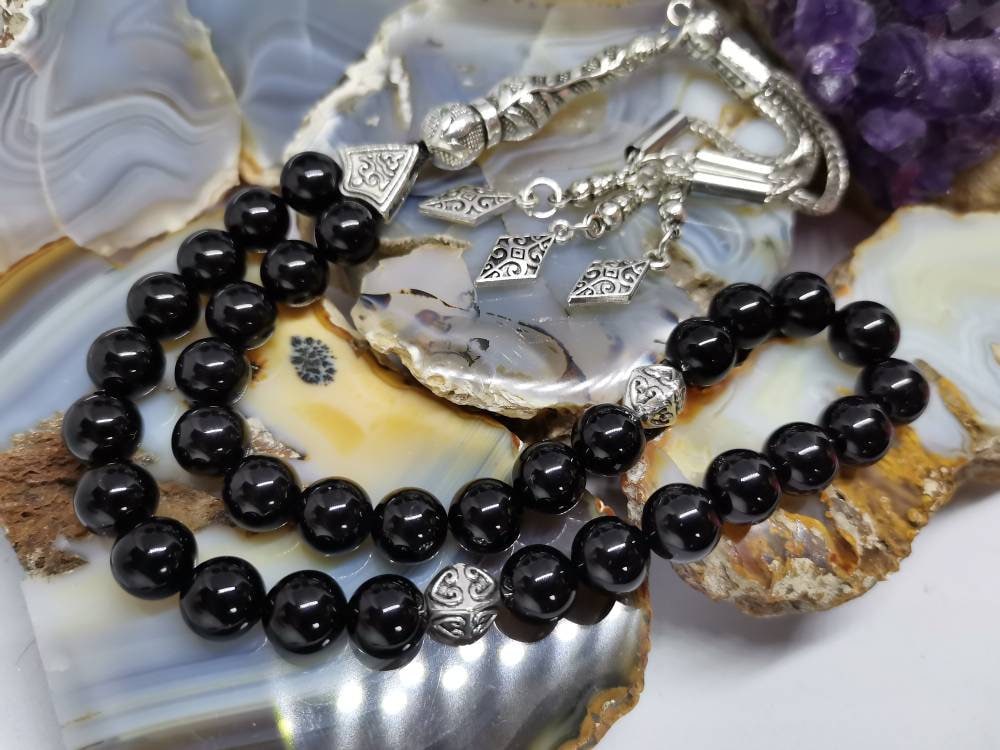 8 mm Siyah Oniks Tesbih