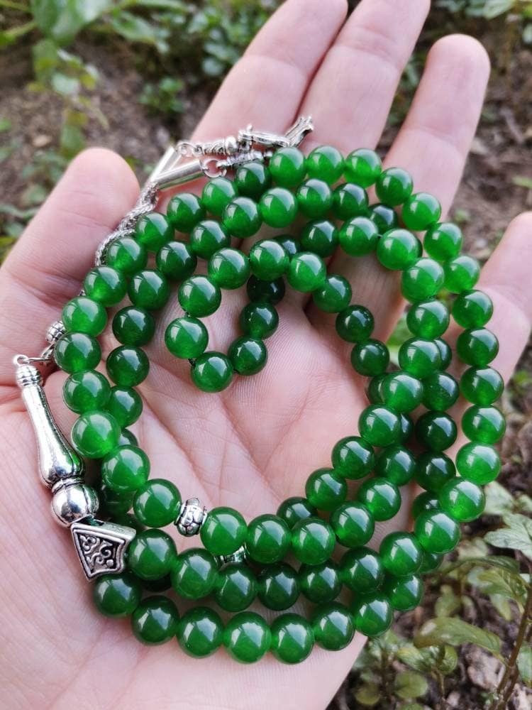 99 Boncuklu Yeşim Doğaltaş Tesbih