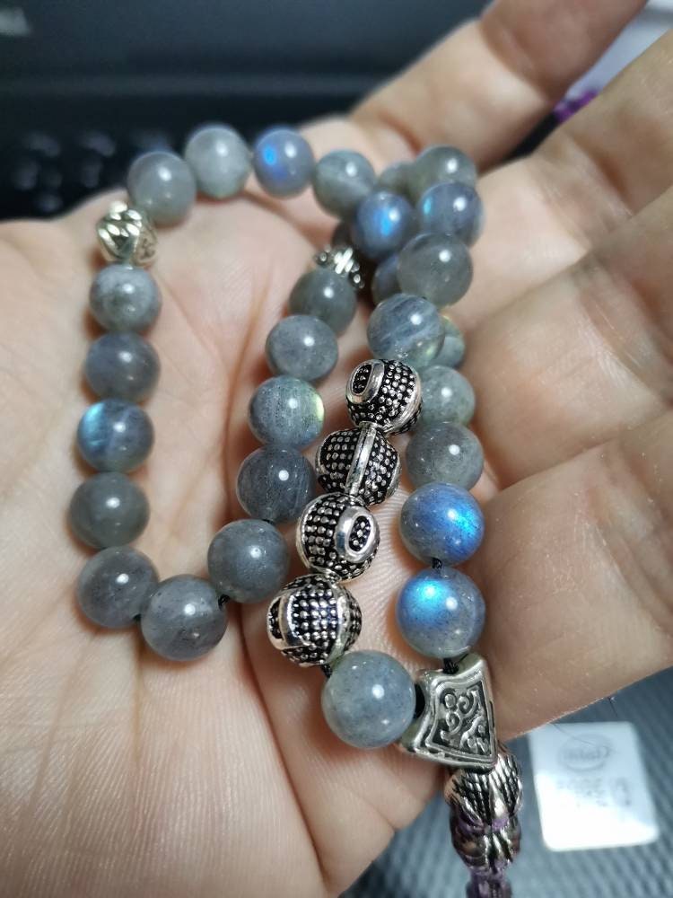 Kişiye Özel İsimli Labradorit Tesbih