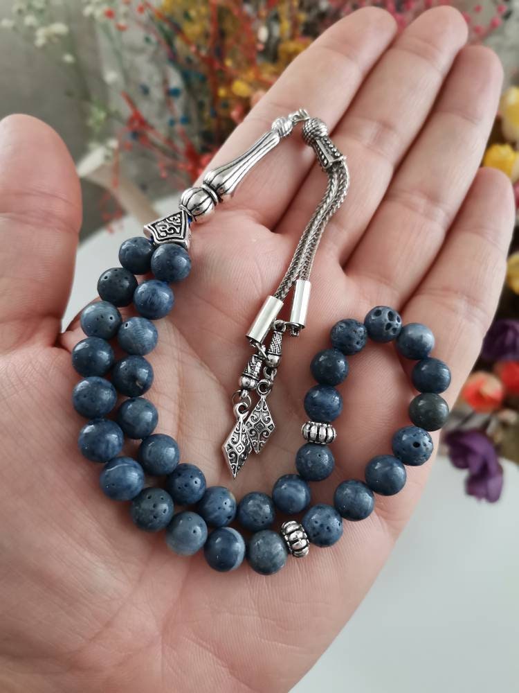 Orijinal Mavi Mercan Tesbih