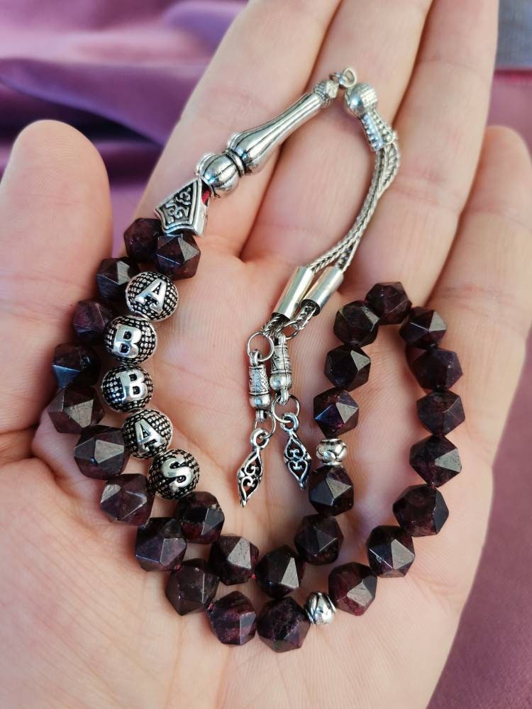 Kişiye Özel Lal Taşı Doğaltaş Tesbih