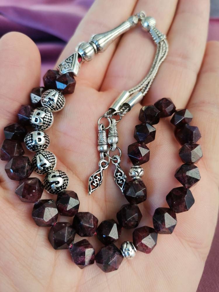 Kişiye Özel Lal Taşı Doğaltaş Tesbih