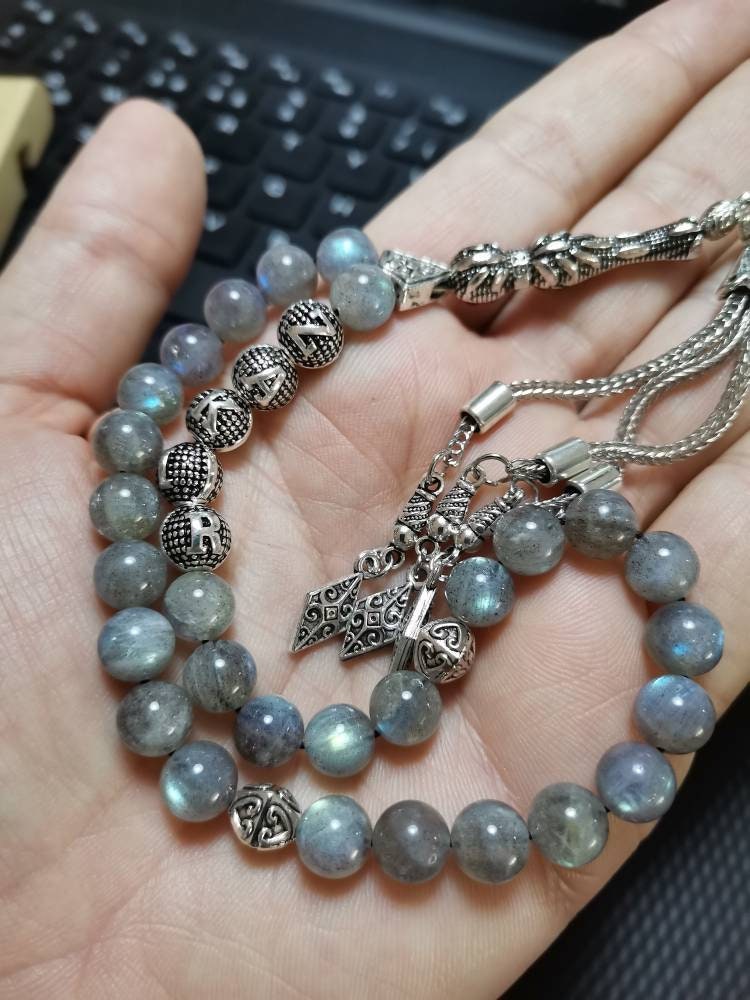 Kişiye Özel İsimli Labradorit Tesbih