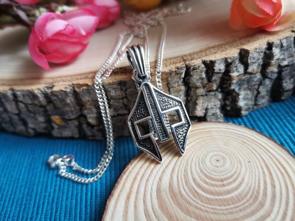 925 Ayar Gümüş Gladyatör Kolye