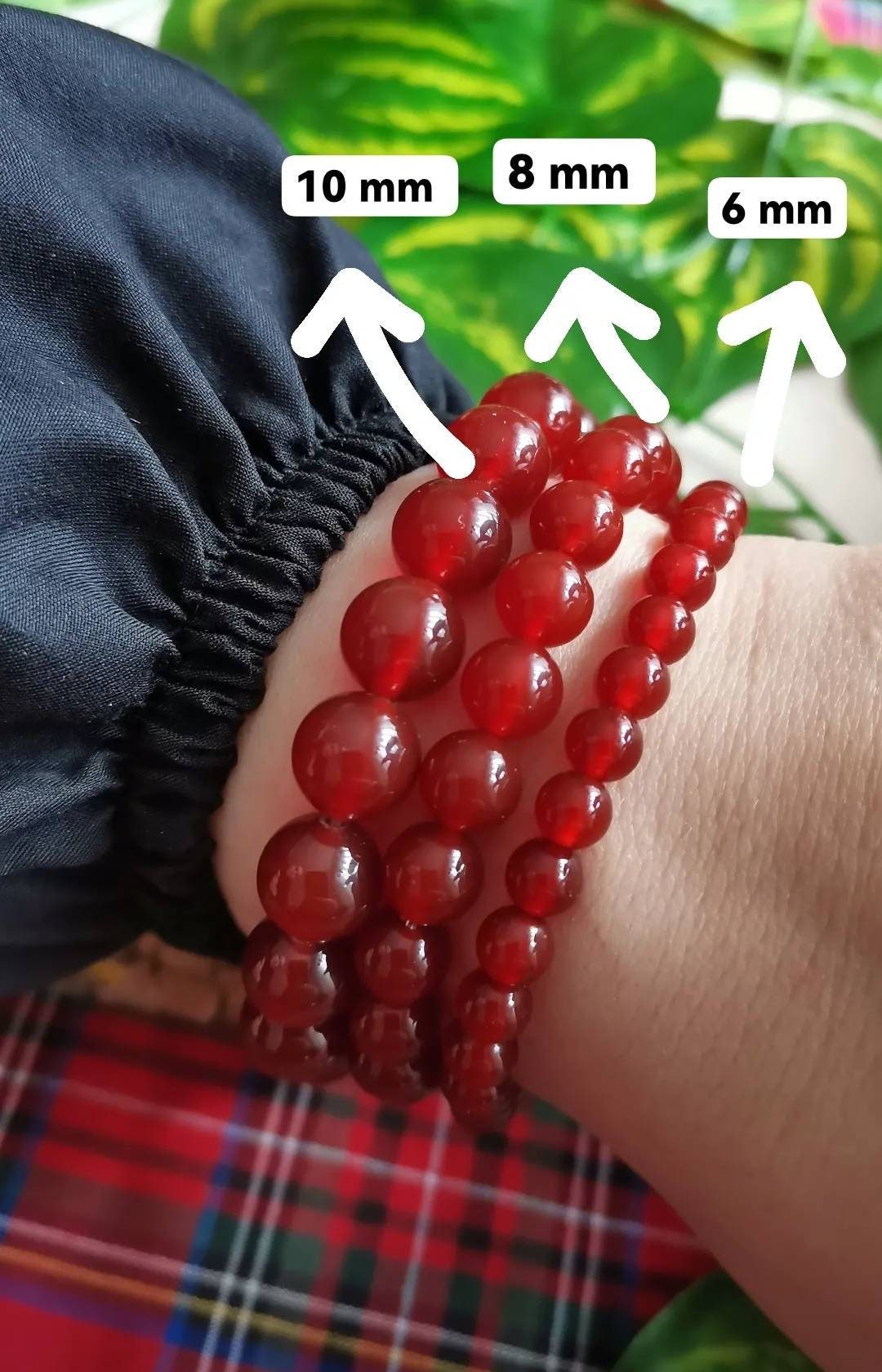 Karnelyan Akik Doğaltaş Bileklik