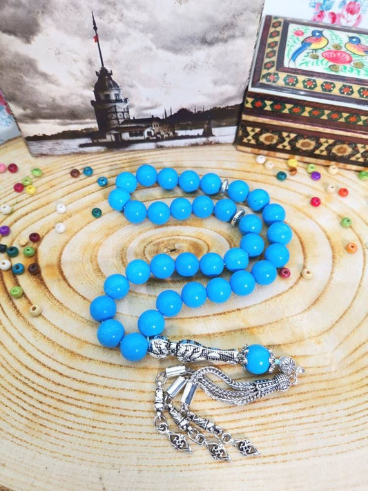 10 mm Turkuaz Doğaltaş Tesbih