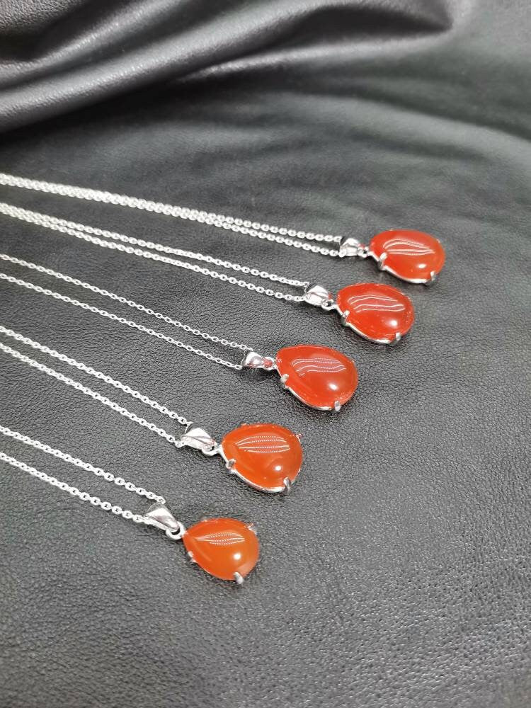 925 Ayar Gümüş Yemen Akik Kolye