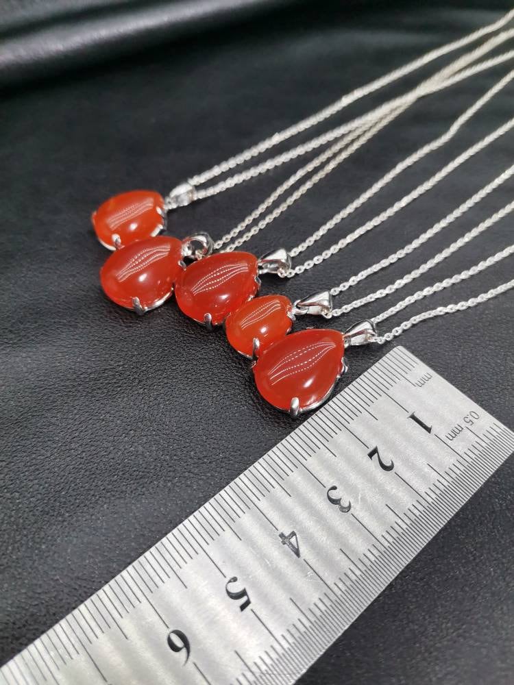 925 Ayar Gümüş Yemen Akik Kolye