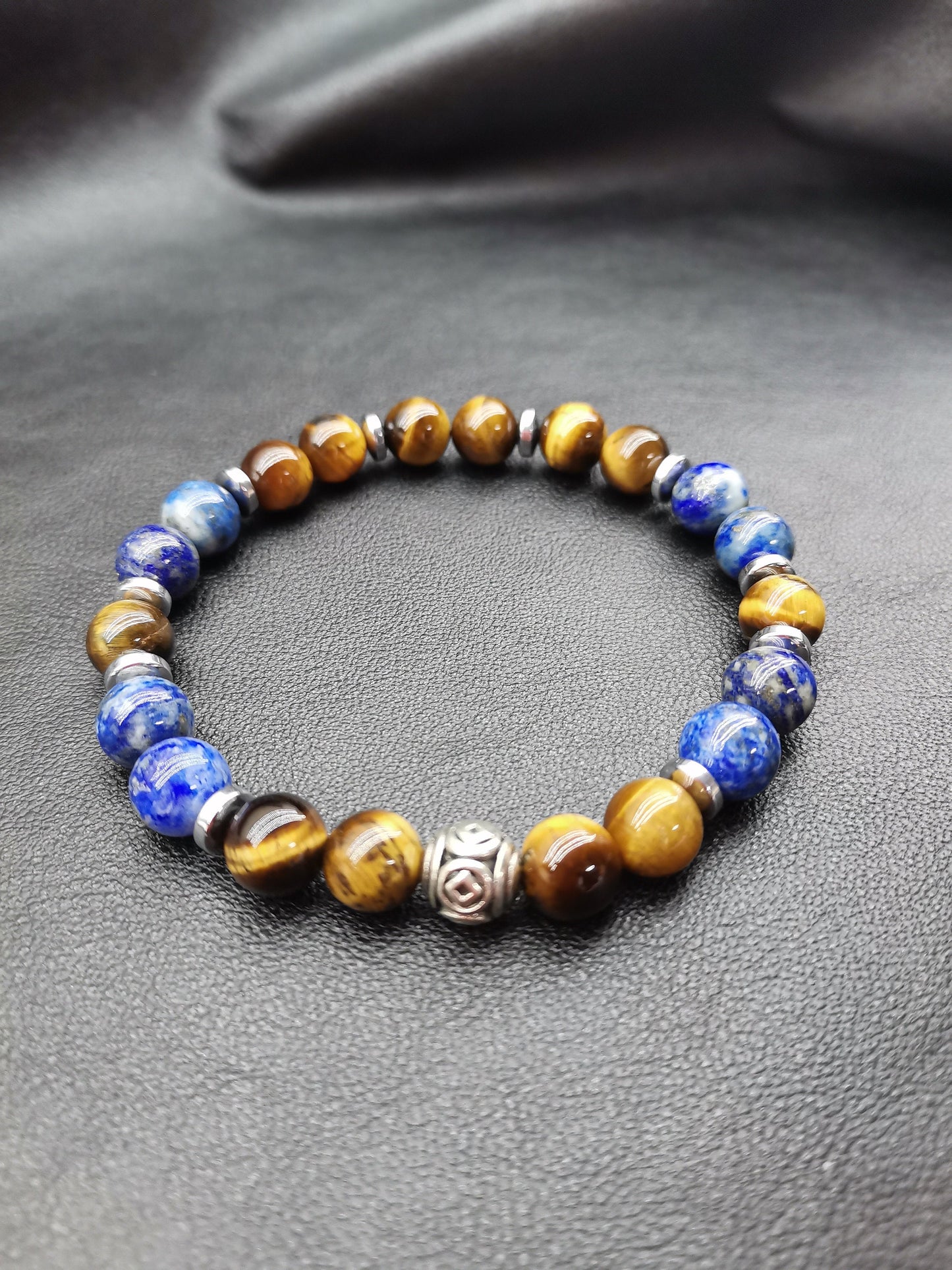 Lapis Lazuli & Kaplan Gözü Bileklik