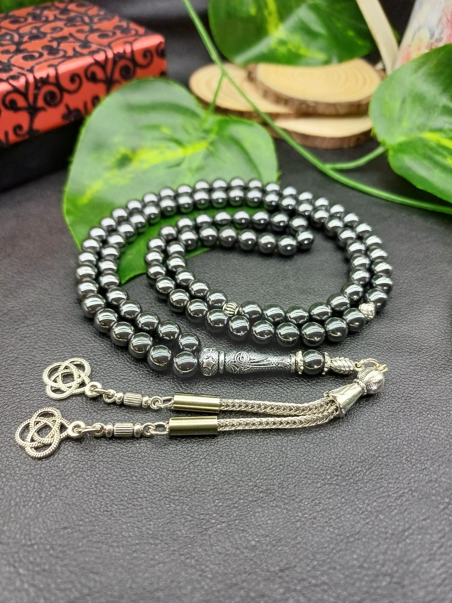 99 Boncuklu Hematit Doğaltaş Tesbih