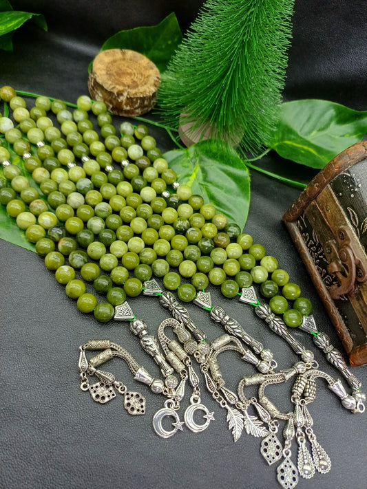 10 mm Yeşim Doğaltaş Tesbih