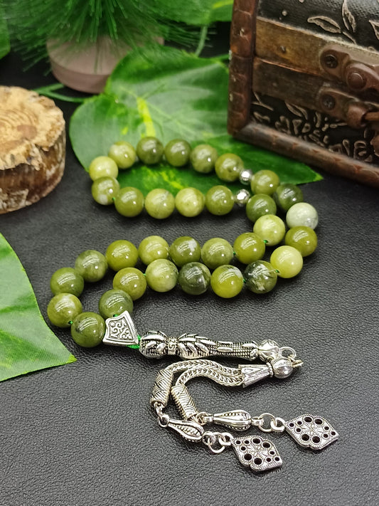 10 mm Yeşim Doğaltaş Tesbih