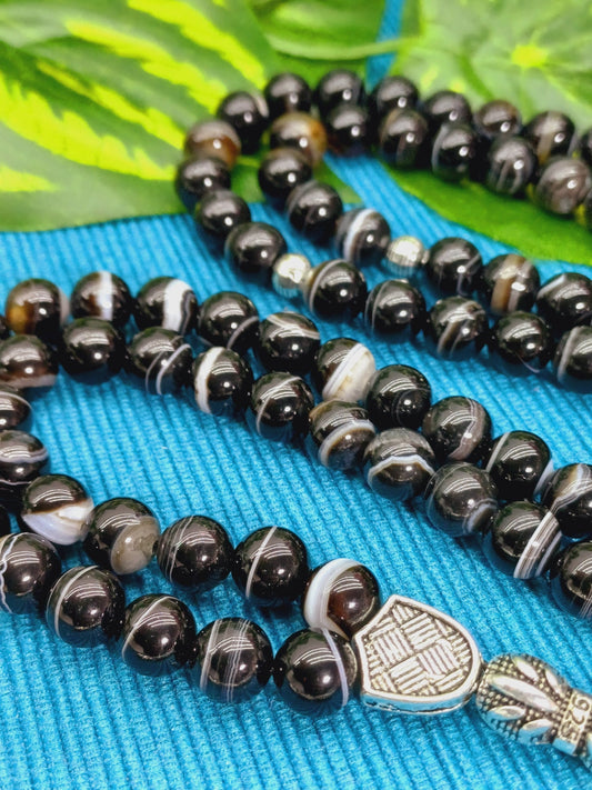 99 Boncuklu Süleyman Akik Doğaltaş Tesbih