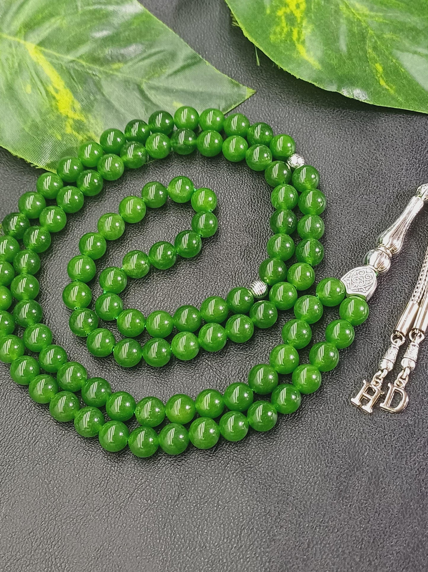 99 Boncuklu Kişiye Özel Yeşim Doğaltaş Tesbih