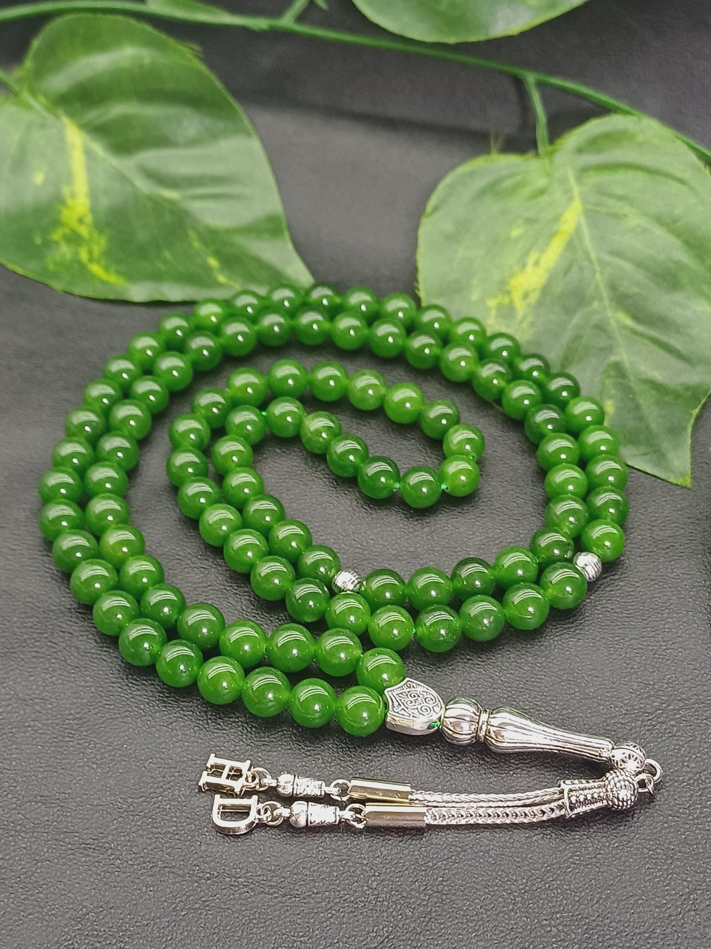 99 Boncuklu Kişiye Özel Yeşim Doğaltaş Tesbih