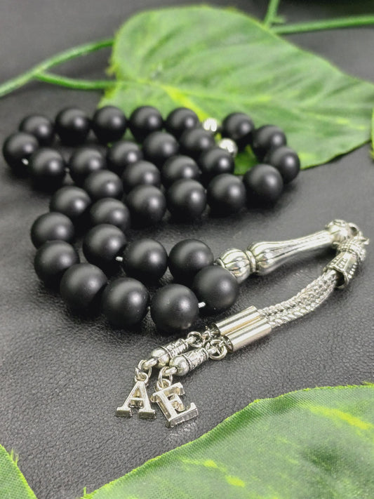 Kişiye Özel Mat Siyah Oniks Tesbih