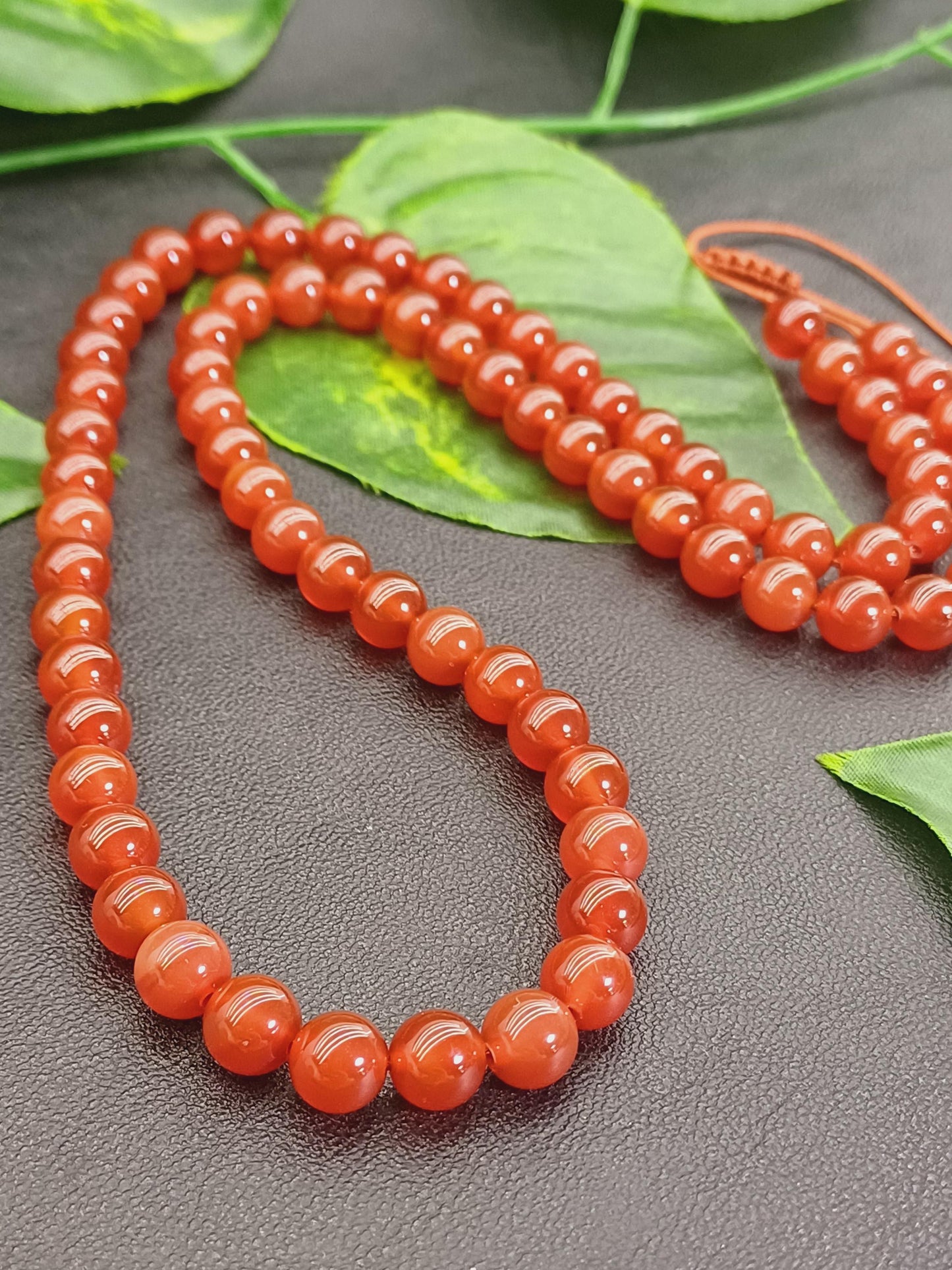 Karnelyan (Yemen Akik) Doğaltaş Kolye