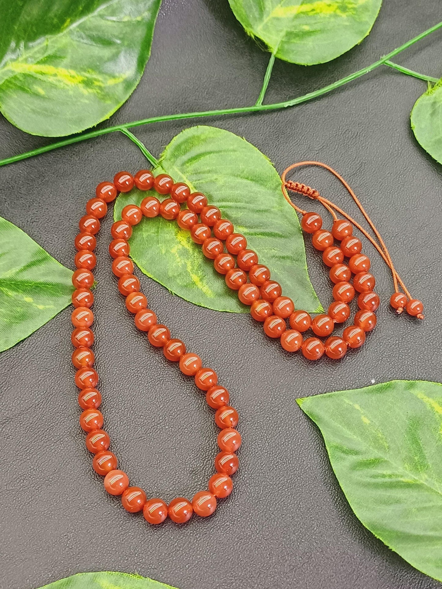 Karnelyan Akik Doğaltaş Kolye