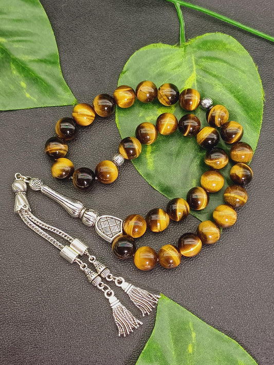 Premium Kalite 10 mm Kaplan Gözü Tesbih