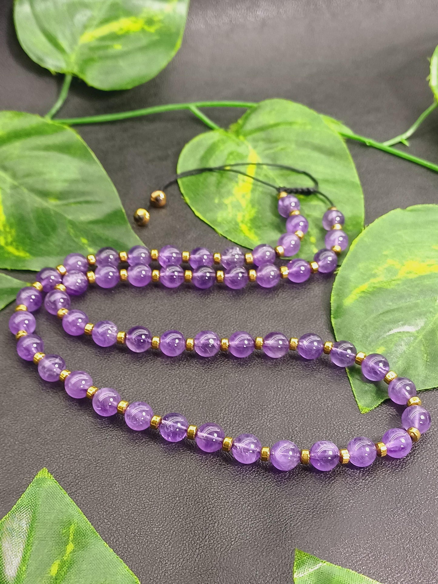 Ametist Doğaltaş Kolye