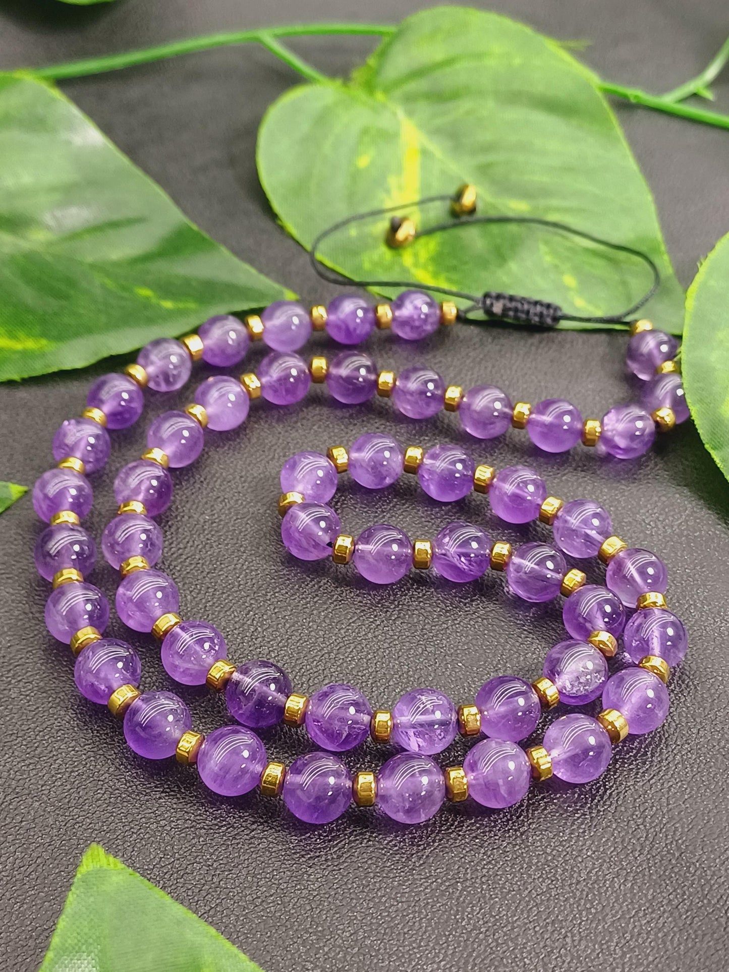 Ametist Doğaltaş Kolye