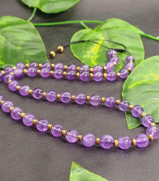 Ametist Doğaltaş Kolye