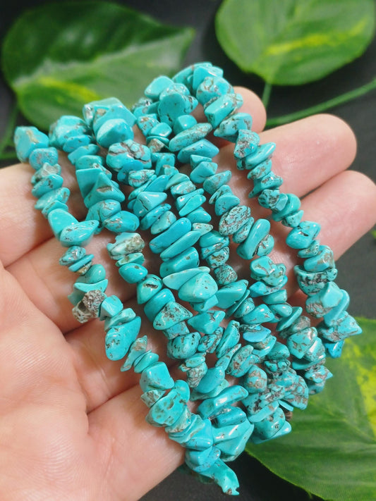 Turkuaz Kırık Taş Bileklik