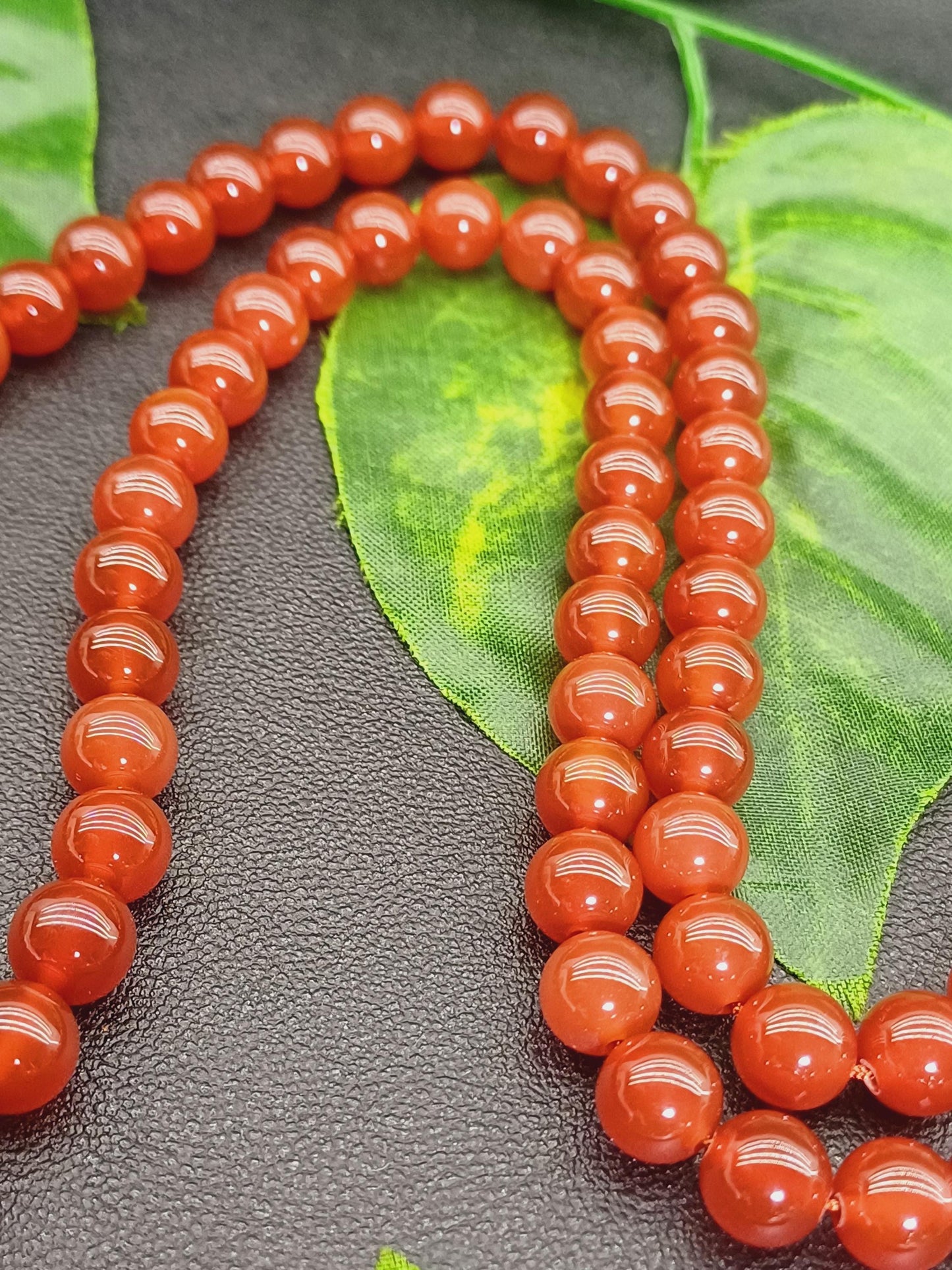 Karnelyan Akik Doğaltaş Kolye