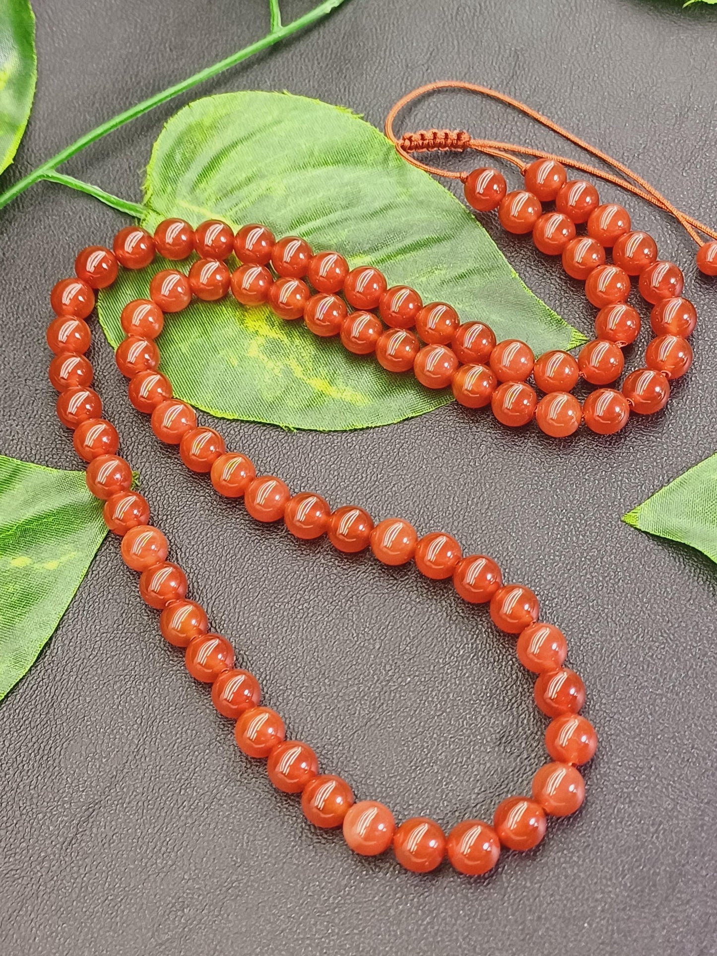 Karnelyan (Yemen Akik) Doğaltaş Kolye