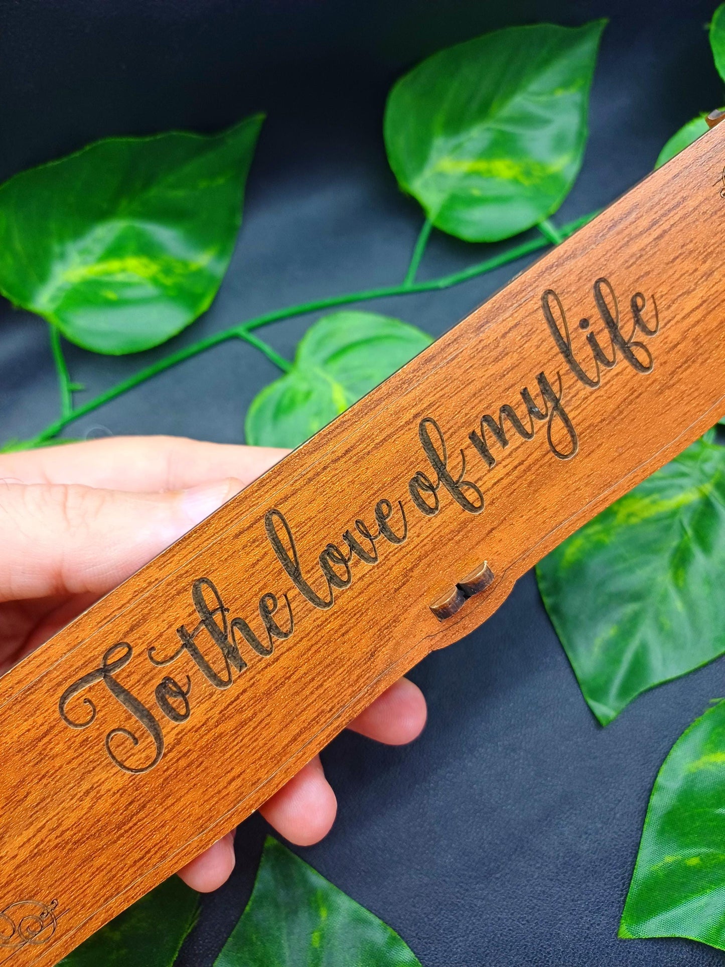 Kişiye Özel Lazer Kazıma Ahşap Tesbih Kutusu