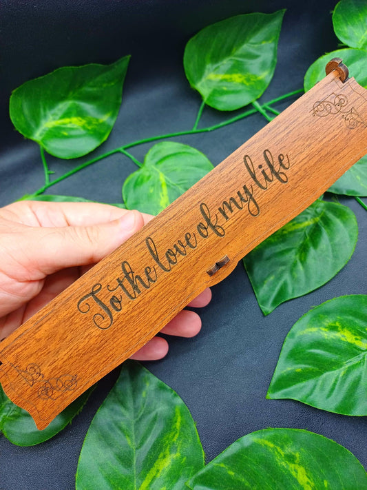 Kişiye Özel Lazer Kazıma Ahşap Tesbih Kutusu