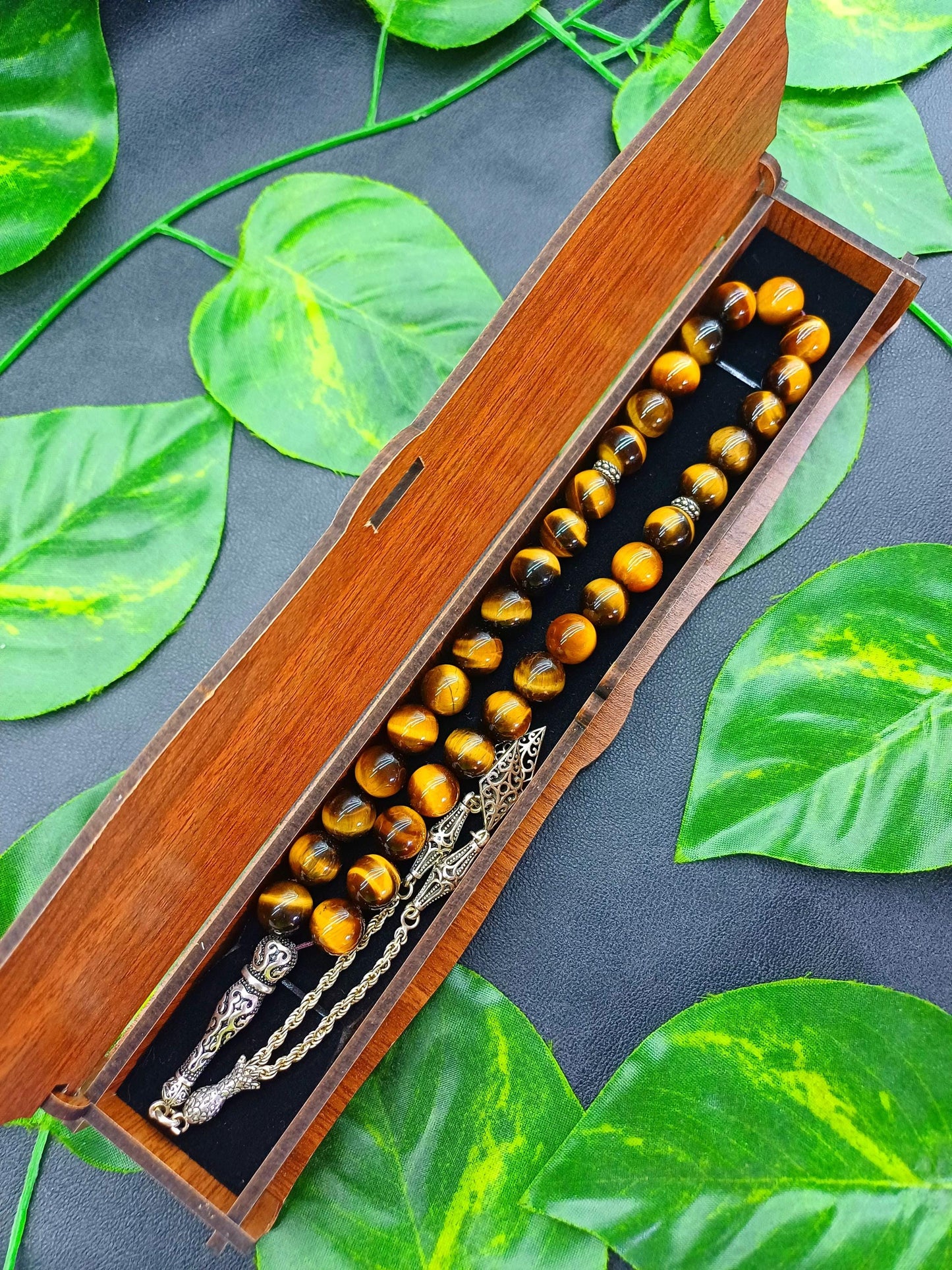 Kişiye Özel Lazer Kazıma Ahşap Tesbih Kutusu