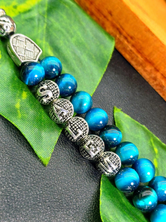 Kişiye Özel Okyanus Mavisi Doğaltaş Tesbih