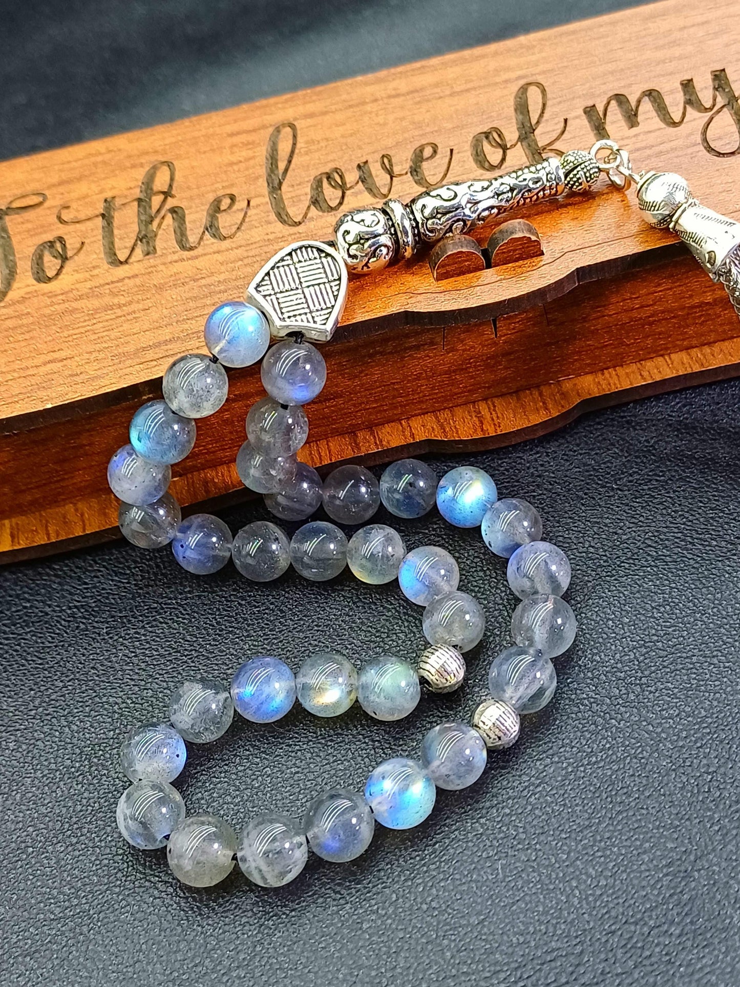 33 Boncuklu Labradorit Tesbih