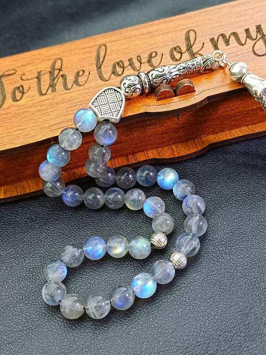 33 Boncuklu Labradorit Tesbih