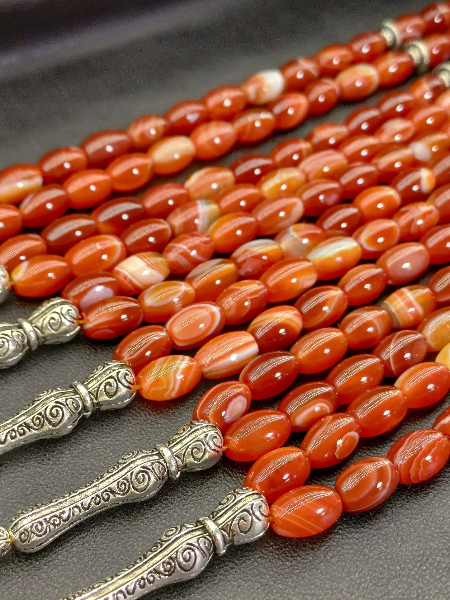 Arpa Kesim Yemen Akik Doğaltaş Tesbih