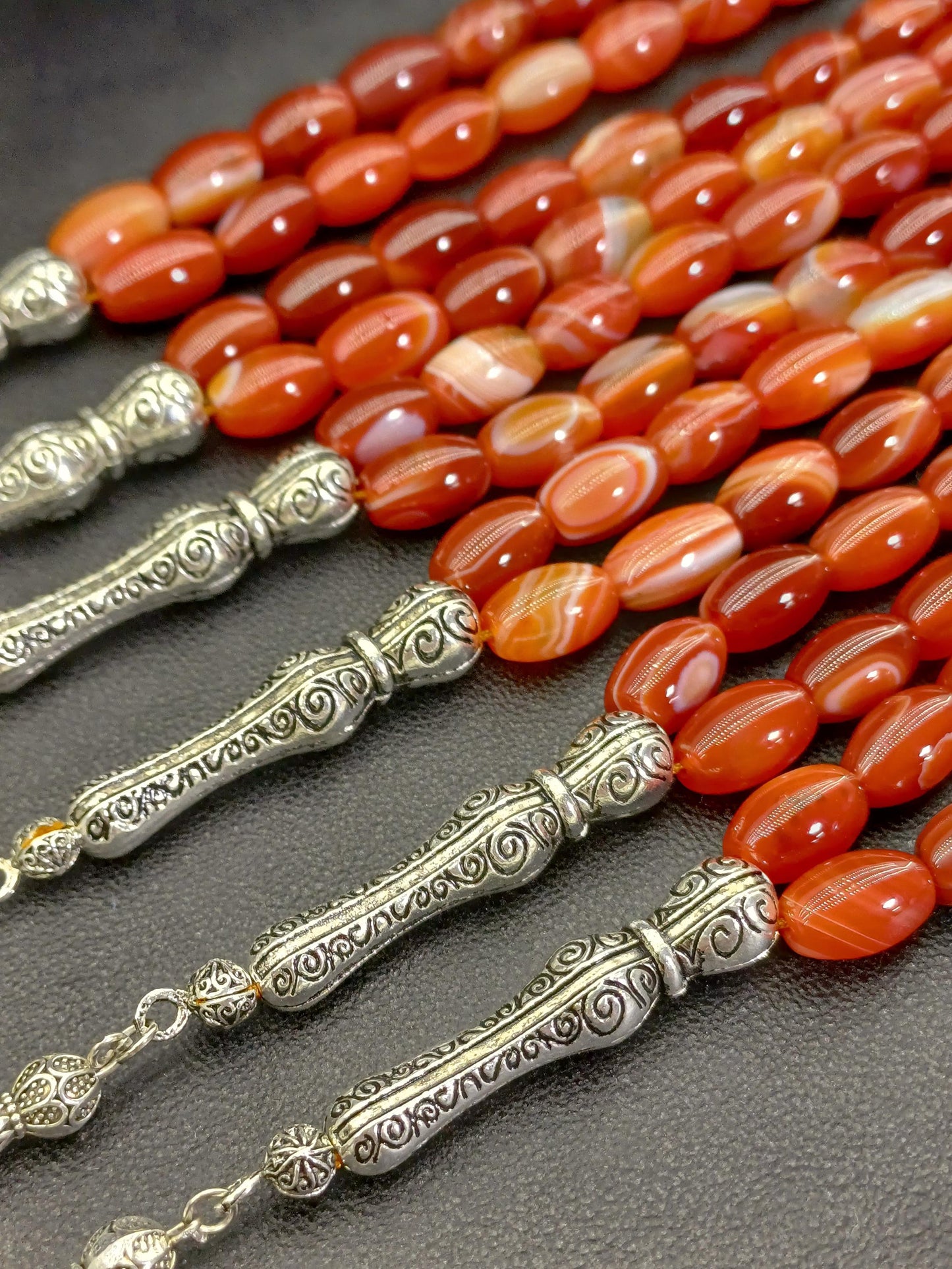 Arpa Kesim Yemen Akik Doğaltaş Tesbih