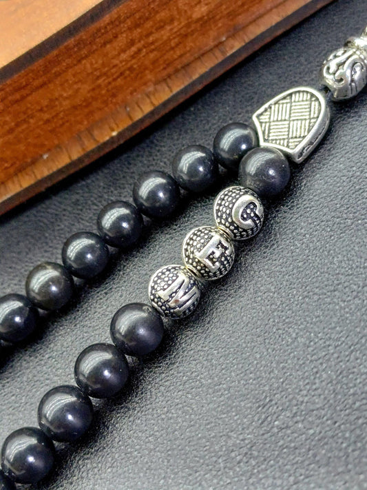 Kişiye Özel Şungit Doğaltaş Tesbih